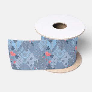 Lazo De Raso El mosaico azul brillante