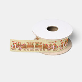 Lazo De Raso El tren de Navidades de las cookies de Gingerbread