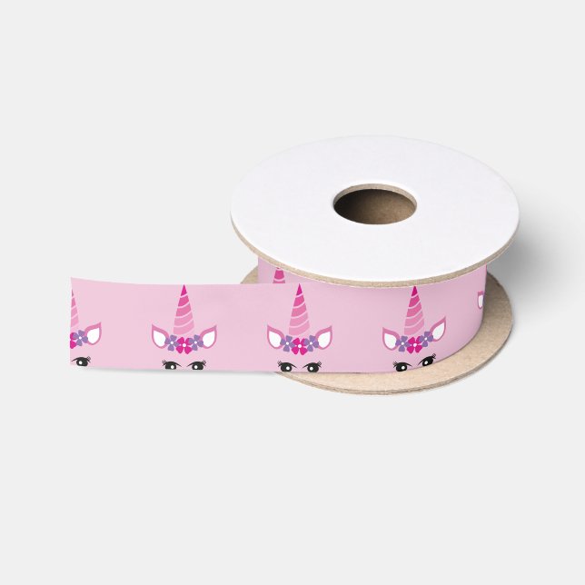 Lazo De Raso El Unicornio Rosa (Carrete)