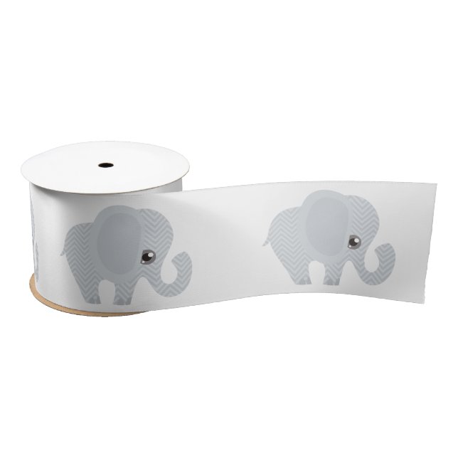 Lazo De Raso Elefante hermoso del neutral del bebé (Carrete)