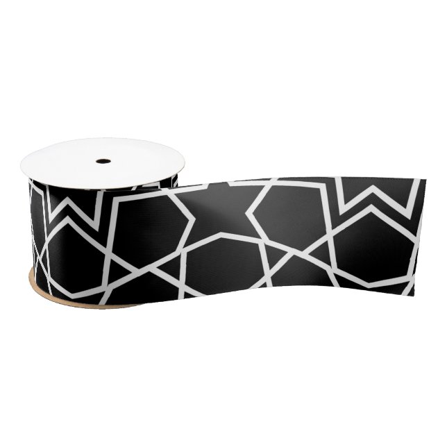 Lazo De Raso Elegant Geometric Pattern Design Arabic  (Carrete)