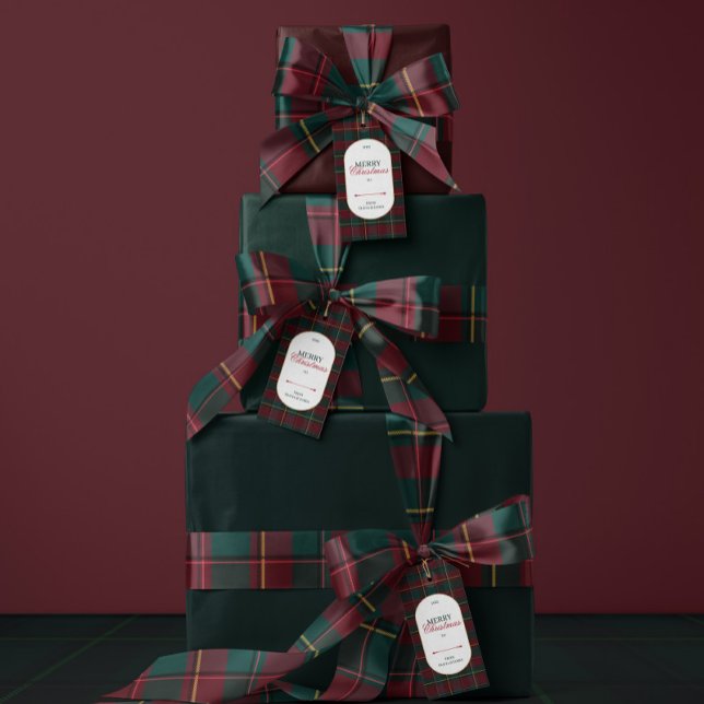 Lazo De Raso Elegant vintage Tartan Plaid Christmas (Subido por el creador)