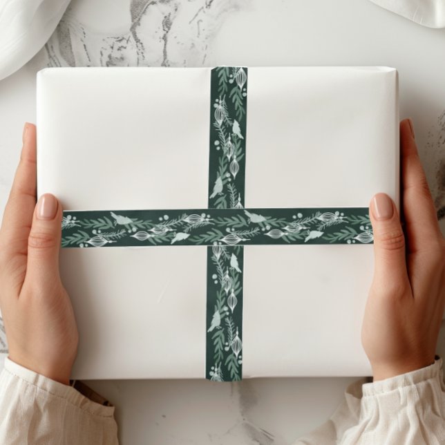 Lazo De Raso Elegante Cardenal de Garland Evergreen (Subido por el creador)