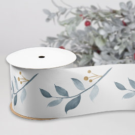 Lazo De Raso Elegante color de agua verde azul