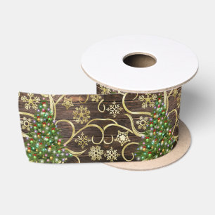 Lazo De Raso Elegante diseño de oro de madera de paja de árbol 