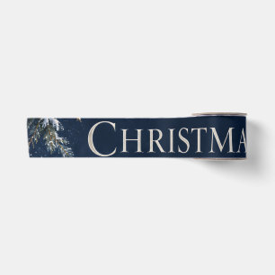 Lazo De Raso Elegante Navidad de Ciervo, Grabado Vintage del Bo