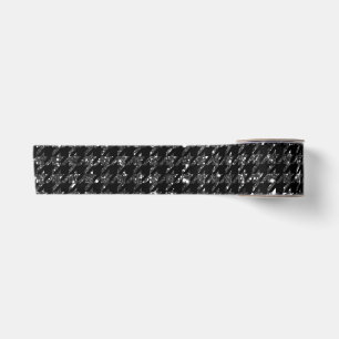 Lazo De Raso Elegante negro con apariencia Purpurina Impresión