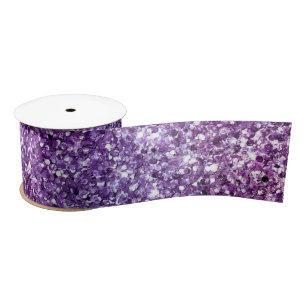 Lazo De Raso Elegante Patrón Abstracto Morado Chic y con Estilo