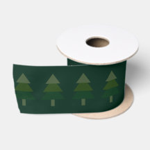 Elegante patrón de árbol de Navidad de pino verde