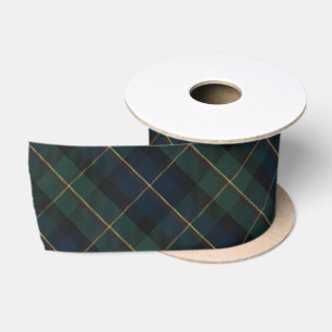 Lazo De Raso Elegante Plaid Clásico de Navidad