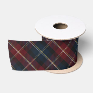 Lazo De Raso Elegante Plaid Clásico de Navidad
