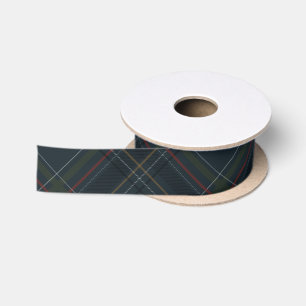 Lazo De Raso Elegante plaid navidad oscuro de fiesta