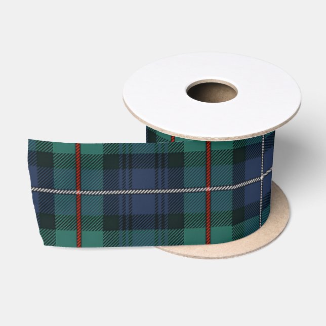 Lazo De Raso Elegante Plaid Robertson Tartán (Carrete)