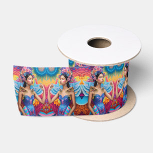 Lazo De Raso Elegante princesa con alas