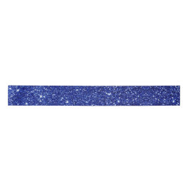 Lazo De Raso Elegante Purpurina azul Navidades Satin Ribbon
