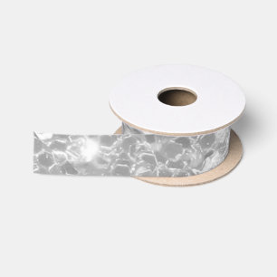 Lazo De Raso Elegante Purpurina plateado Sparkle Glam Sequin