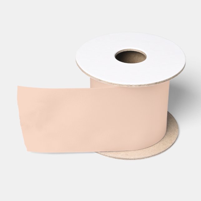 Lazo De Raso Elegante Rosa Sólido (Carrete)