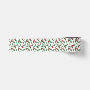 Lazo De Raso Elegantes Navidades de bayas rojas