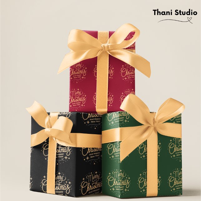 Lazo De Raso Elegantes Navidades de Oro de Año Nuevo (Subido por el creador)