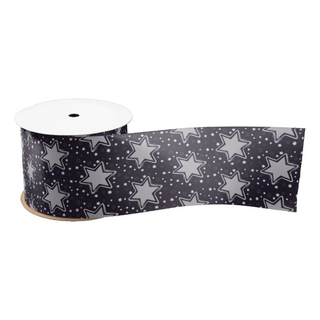 Lazo De Raso Elegantes Navidades rojos morados Stary (Carrete)