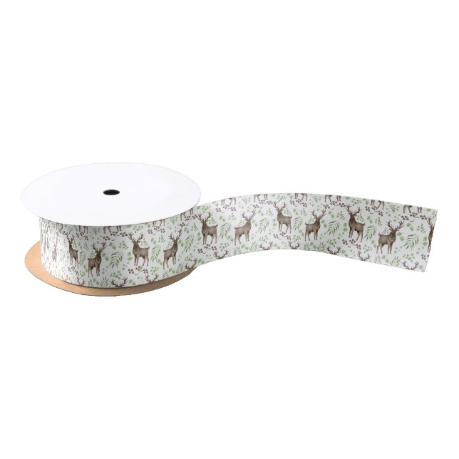 Lazo De Raso Elk Satin Ribbon in White (Carrete)