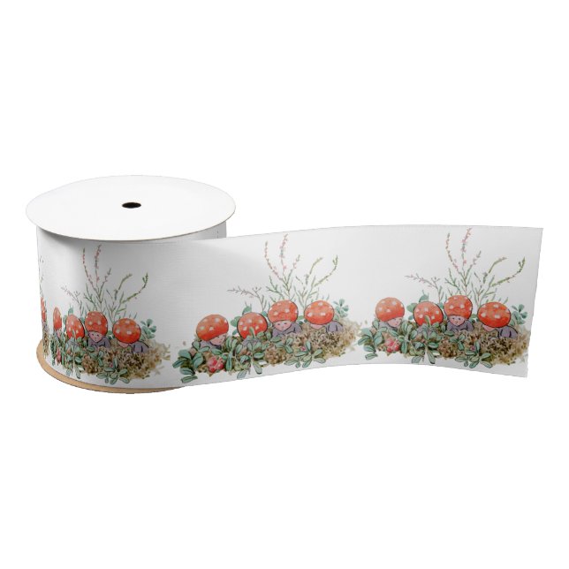 Lazo De Raso Elsa Beskow Whimsical Mushroom Children (Carrete)