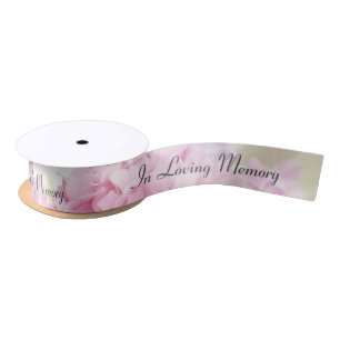 Lazo De Raso En memoria Hydrangea Blossoms satin ribbon