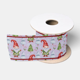 Lazo De Raso Envoltura de regalo de Navidad con temática de Gno
