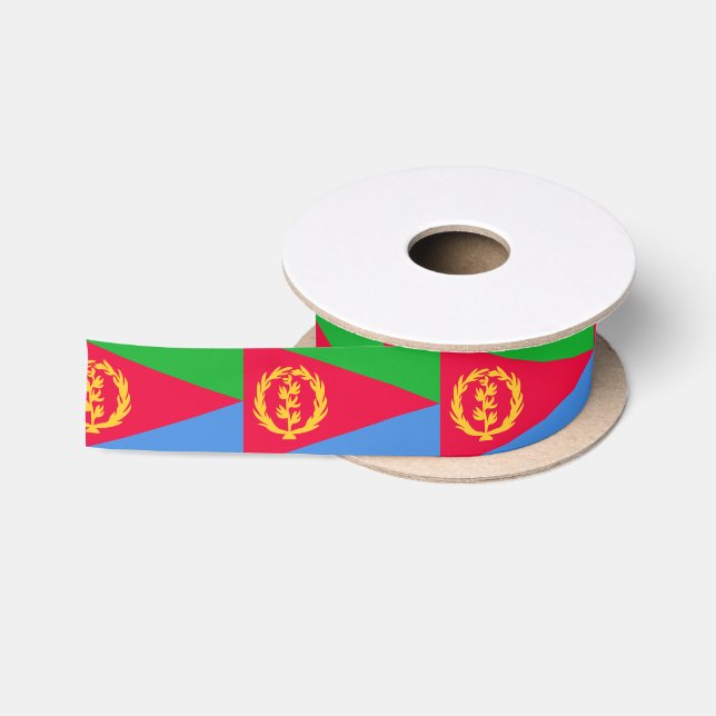 Lazo De Raso Eritrea flag Ribbon (Carrete)