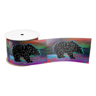 Lazo De Raso Espíritu del oso negro Colores de luz nórdicos