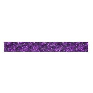 Lazo De Raso Esplendor Oceánico Brillante Purpura Glitter