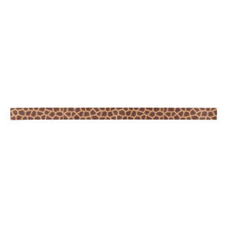 Lazo De Raso Estampado de girafa