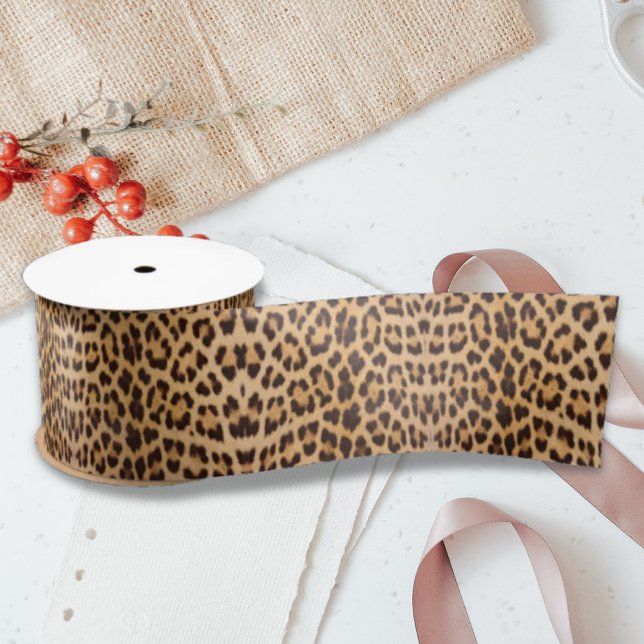Lazo De Raso estampado de leopardo de safari salvaje chic femen (Subido por el creador)