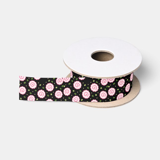 Lazo De Raso estampado hawaiano (Carrete)