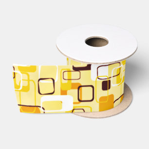 Lazo De Raso Estilo abstracto amarillo y negro moderno