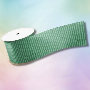 Lazo De Raso Estilo de rayas verticales de brillo verde jade cl