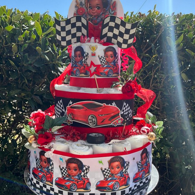 Lazo De Raso Estoy listo para la carrera (I made a diaper cake. I used “The Ready To Race” ribbon to wrap my diaper cake.




)