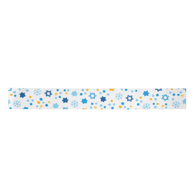 Lazo De Raso Estrella de David Snowflakes (Anverso)