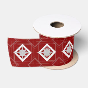Lazo De Raso Estrella de Navidad Art Deco Vintage