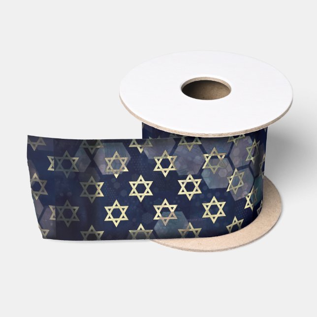 Lazo De Raso Estrella múltiple Happy Hanukkah de SlipperyJoe de (Carrete)