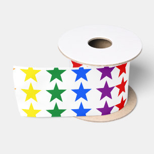 Lazo De Raso ESTRELLAS DE LA BANDERA DE RAINBOW + tus ideas
