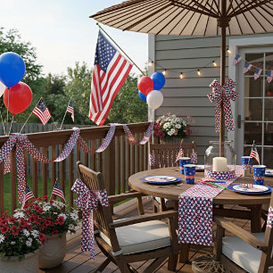 Lazo De Raso Estrellas y rayas