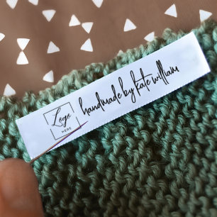 Lazo De Raso Etiqueta de logotipo personalizado para coser