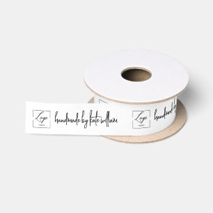 Lazo De Raso Etiqueta de máquina de coser con logotipo personal