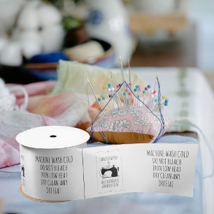 Lazo De Raso Etiqueta de producto de la máquina de coser de cos