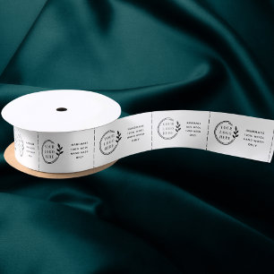 Lazo De Raso Etiquetas de cuidado de ropa con logotipo