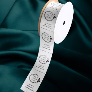 Lazo De Raso Etiquetas de cuidado de ropa con logotipo