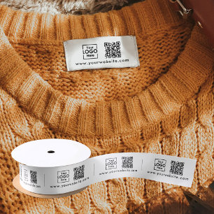 Lazo De Raso Etiquetas de logotipo de código QR para etiquetas