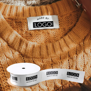 Lazo De Raso Etiquetas de logotipo realizadas con etiquetas de