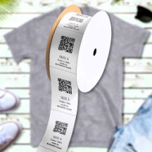 Etiquetas de productos de ropa con código QR perso